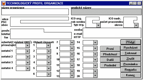 TECHNOLOGICK PROFIL 1999
